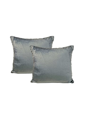 JACK 2er Set Teddy Flausch Kissen 40x40 in grau