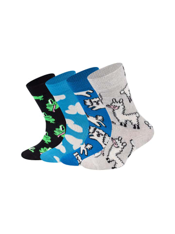Happy Socks Socken Farm Animals in grau