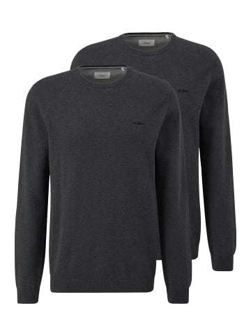 S. Oliver Pullover Basic in Dunkelgrau