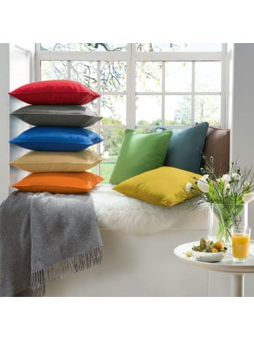 REDBEST Kissen gefüllt in grau