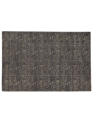 Beliani Kurzflor ESEL in Grau/Gold - (W) 140 x (H) 1.2 x (L) 200 cm