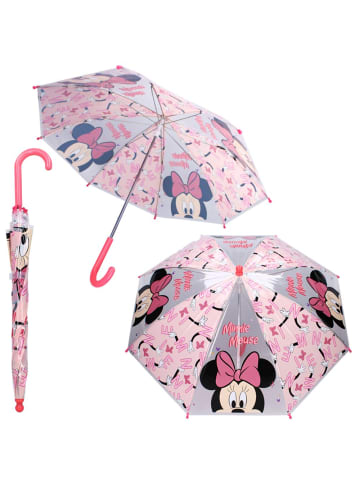 Disney Minnie Mouse Stockschirm rosa & transparent | Minnie Maus | Kinder Regenschirm