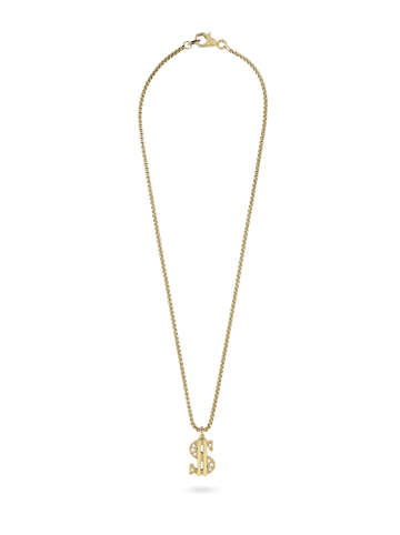 Philipp Plein Halskette mit Anhänger in Gold – (L)60cm