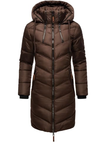 Marikoo Wintermantel Armasa in Dark Choco