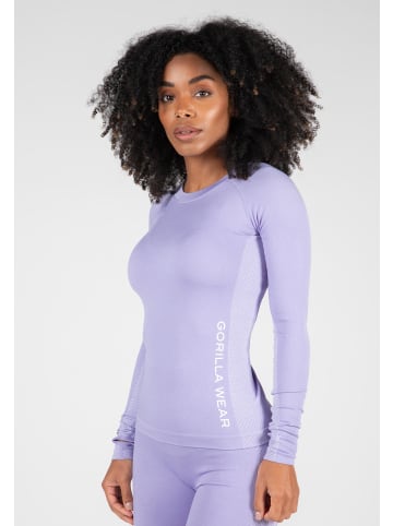 Gorilla Wear Nahtloses Langarmshirt - Selah - Violett