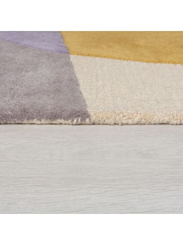 KADIMA DESIGN Eleganter Wohnzimmer-Teppich aus 100% Wolle in Multi