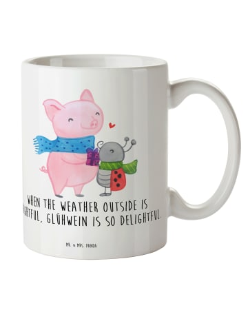 Mr. & Mrs. Panda Trinklernbecher Glühschwein Smörle mit Spruch in Weiß