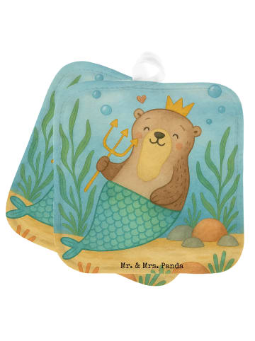 Mr. & Mrs. Panda Topfuntersetzer Wassermann Astrologie Design oh... in Weiß