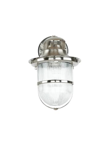 Licht-Erlebnisse Außen Wandlampe (B)20 x (H)24 cm in Nickel matt