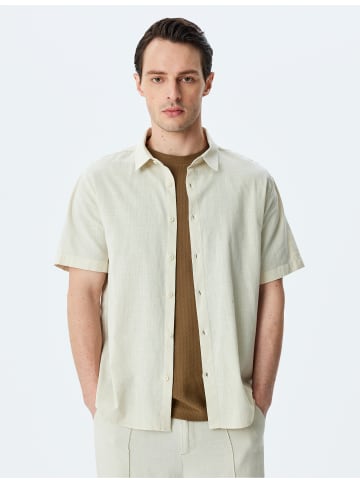 KOTON SHIRTS SS in Ecru