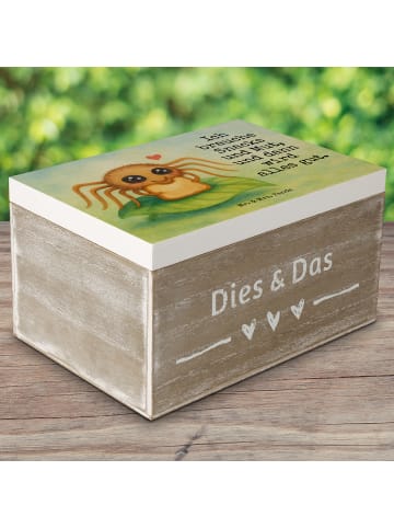 Mr. & Mrs. Panda Box Spinne Agathe Sandwich Design mit Spruch in Weiß