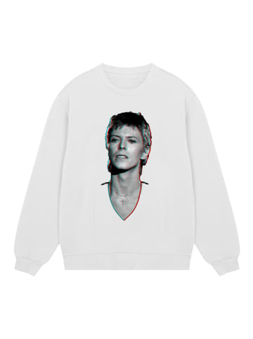 F4NT4STIC Sweatshirt TV Times Pop Star David Bowie Portrait 1977 in off-white