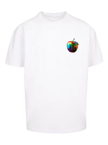 F4NT4STIC T-Shirt Colorfood Collection - Rainbow Apple in weiß