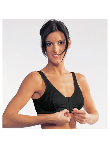 MedoVital Vorderverschluss-BH ohne Bügel 2er-Pack in schwarz