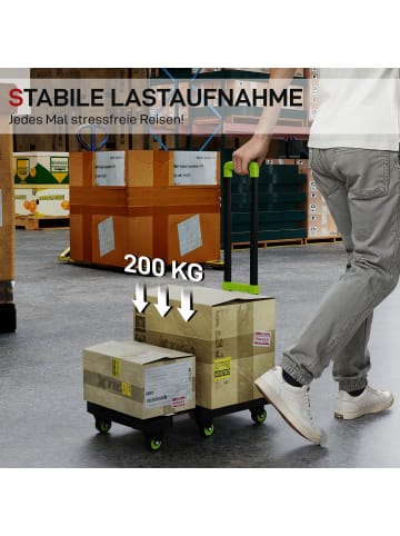 HOMCOM Sackkarre-49L x 35B x 102H cm-Grün