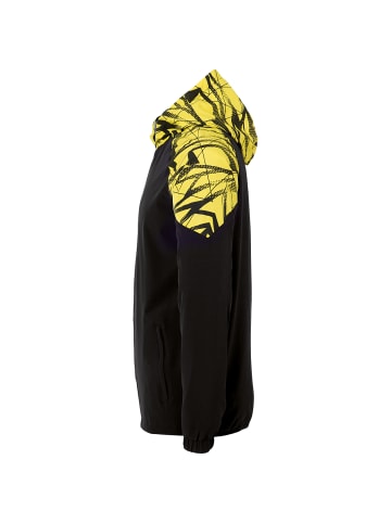 uhlsport  Kapuzenjacke GOAL 25 EVO WOVEN HOOD JACKET Kids in schwarz/limonengelb