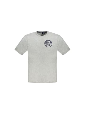 North Sails Graues Baumwoll-T-Shirt
