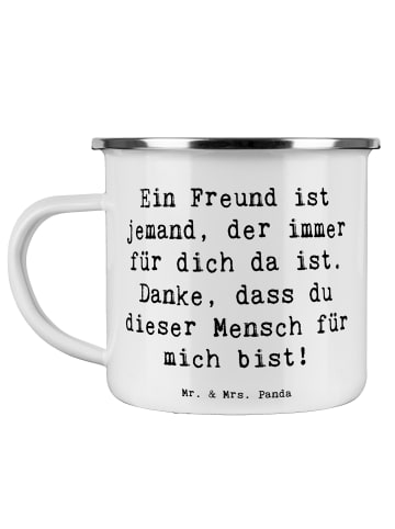 Mr. & Mrs. Panda Kaffeebecher Spruch Freund fürs Leben mit Spruch in Weiß