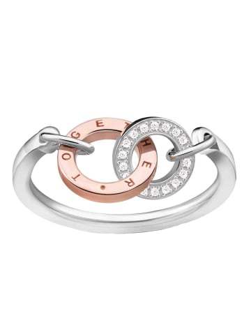 Thomas Sabo Ring "Together Diamanten und Rosègold" in Silber
