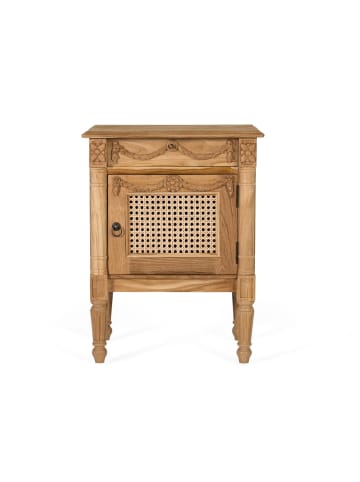 Giner y Colomer Beistelltisch aus massivem Teakholz mit natürlicher Oberfläche in Brown