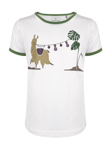 elkline T-Shirt Alpaka in white