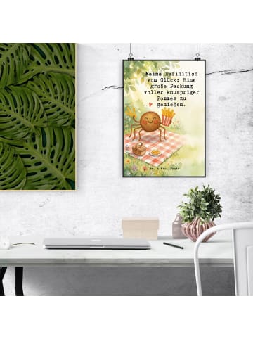 Mr. & Mrs. Panda Print Spinne Agathe Pommes Design mit Spruch in Weiß