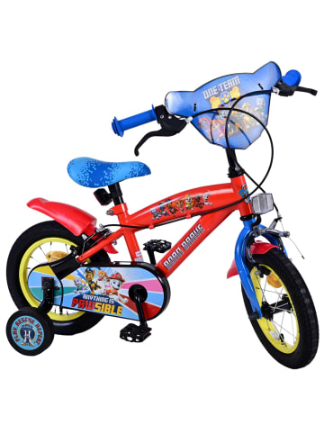 Volare Kinderfahrrad Paw Patrol für Jungen 14 Zoll Kinderrad in Rot Fahrrad 3 Jahre