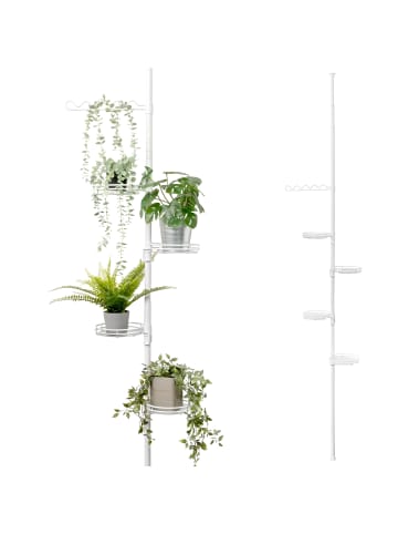 bremermann Teleskop-Blumenregal weiß
