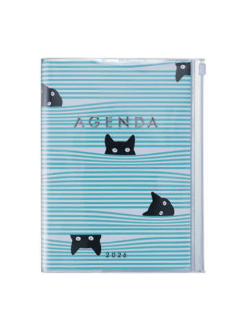 Marks Europe Kalender - MARK'S 2025/26 Taschenkalender, A5 Cats, Mint