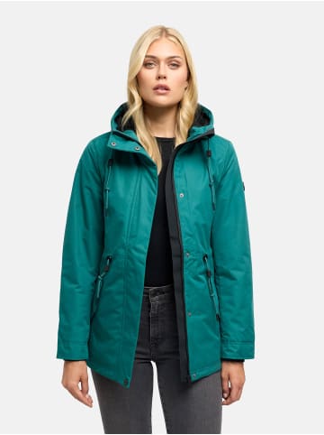 Navahoo Winterjacke Nibellaa 14 in Ocean Green
