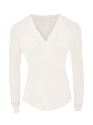 Sookie Damen Strickpullover in Wollweiss