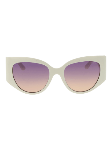 Guess Frauen Sonnenbrille Katzenauge Weiß