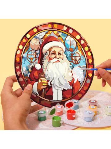 ARTNANAS 
PVC-Tischset Malen nach Zahlen 6er Set-"Stille Weihnachtsnacht 3" 20cm