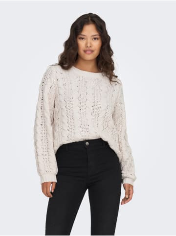 JACQUELINE de YONG Pullover Flauschiger Stehkragen Sweater Gestrickt JDYJOLA in Weiß-3