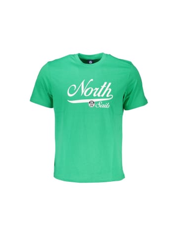 North Sails Grünes Baumwoll-T-Shirt
