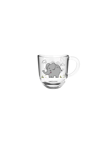 LEONARDO 2er Set Kindertasse und Trinkglas Bambini in Elefant