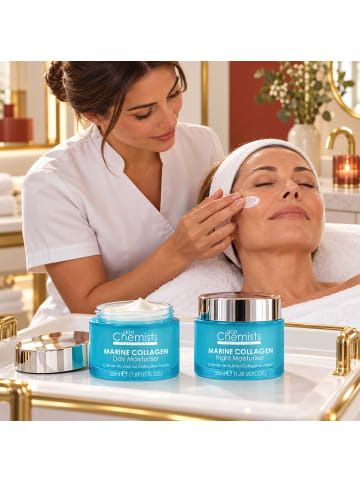 skinChemists 2-tlg. Set: Meereskollagen Tagescreme 50 ml & Nachtcreme 50 ml