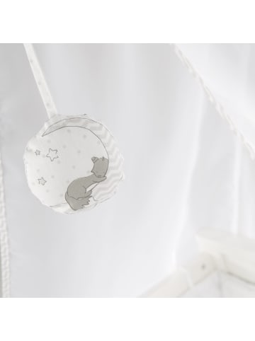 roba Komplettbettset Fox and Bunny mit Himmel, Nest & Matratze 70 x 140 cm - Weiß