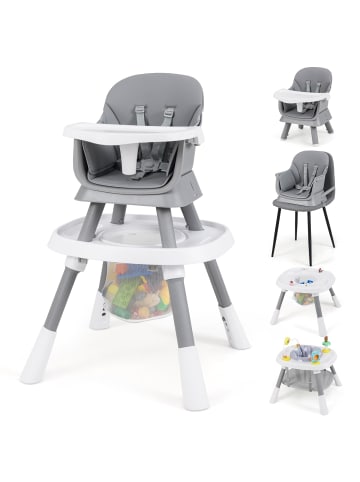 COSTWAY Hochstuhl Baby 16 in 1 in Grau