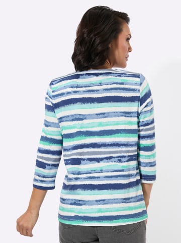 WITT WEIDEN Rundhals-Shirt in mint-ecru-bedruckt