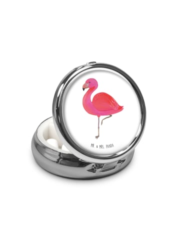 Mr. & Mrs. Panda Pillendöschen Flamingo Classic ohne Spruch in Weiß
