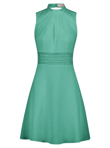 Vera Mont Cocktailkleid mit Spitzeneinsatz in Light Green