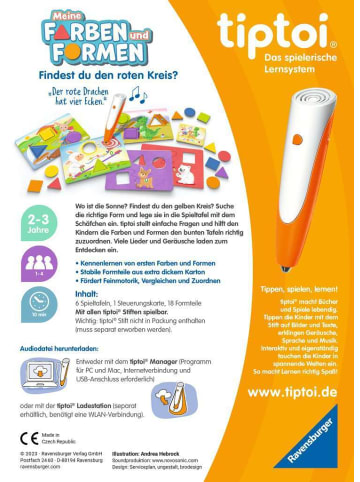 Ravensburger Lernspiel tiptoi® Meine Farben und Formen - ab 2 Jahre 2-3 Jahre in bunt
