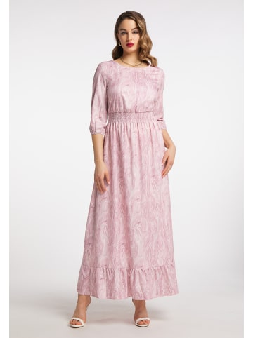 faina Damen Maxikleid in Rosa