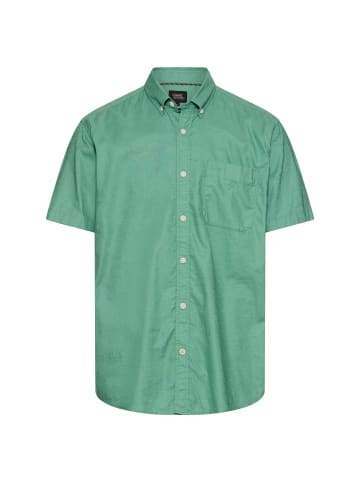 Camel Active Kurzarmhemd aus Leinenmix in Lagunengrün