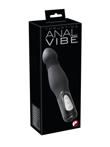 You2Toys Analplug mit Stoßfunktion Thrusting Anal Vibe in schwarz