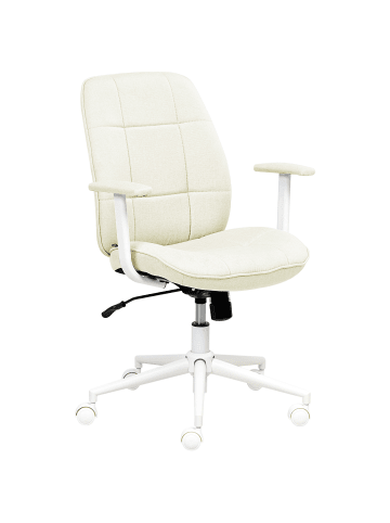 Beliani Bürostuhl CARLTON in Weiß/Grün - (W) 60 x (H) 87 x (L) 60 cm