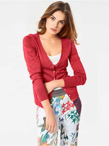 Heine Feinstrickjacke in koralle