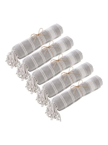 Butlers Butlers Hamamtuch SURFSIDE 5er-Set in Hellgrau