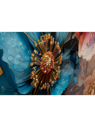 Mauro Ferretti Gemälde auf lackierter Leinwand mit Rahmen, 82 x 4 x 82 cm